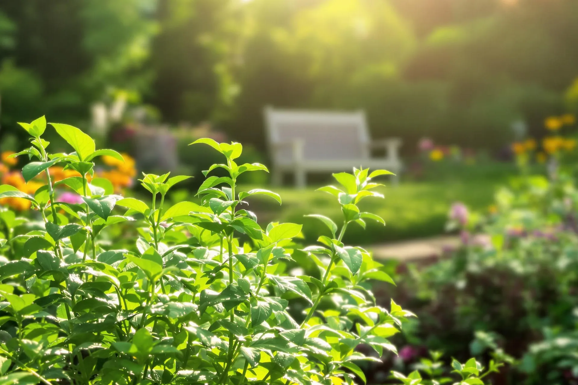 Les plantes de citronnelle fraîchement arrosées repoussent les moustiques tigres naturellement.